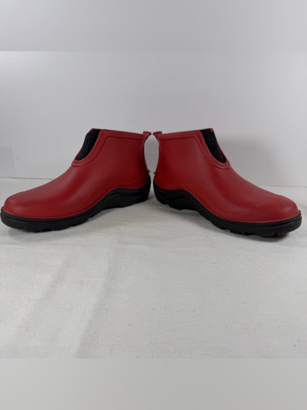 Sloggers Garden Rain Boots Women US 8 EU 38 Red Ankle Spring Outdoor USA Rubber - Picture 2 of 12